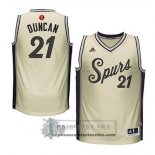 Camiseta Navidad Spurs Duncan 2015 Blanco