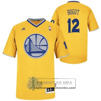 Camiseta Navidad Warriors Bogut 2013 Amarillo