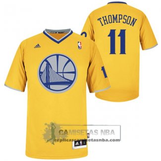 Camiseta Navidad Warriors Thompson 2013 Amarillo