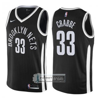 Camiseta Nets Allen Crabbe Ciudad 2017-18 Negro