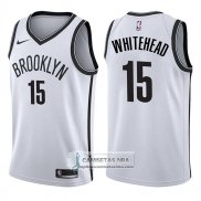 Camiseta Nets Isaiah Whitehead Association 2017-18 Blanco