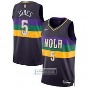 Camiseta New Orleans Pelicans Herbert Jones NO 5 Ciudad 2022-23 Violeta