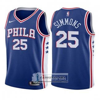 Camiseta Nino 76ers Ben Simmons Icon 2017-18 Azul