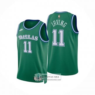 Camiseta Nino Dallas Mavericks Kyrie Irving NO 11 Classic 2025-26 Verde