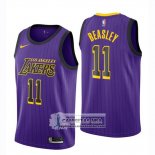 Camiseta Nino Lakers Michael Beasley Ciudad 2018-19 Violeta