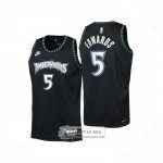 Camiseta Nino Minnesota Timberwolves Anthony Edwards NO 5 Classic 2025-26 Negro