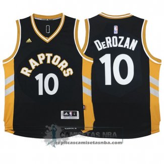 Camiseta Nino Raptors DeRozan Negro