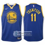 Camiseta Nino Warriors Klay Thompson 2017-18 Azul