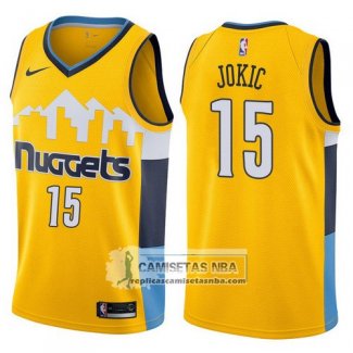 Camiseta Nuggets Nikola Jokic Statement 2017-18 Amarillo