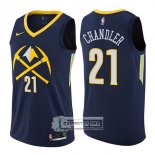 Camiseta Nuggets Wilson Chandler Ciudad 2017-18 Azul