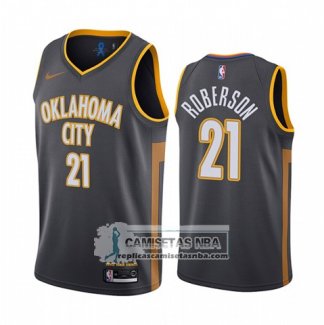 Camiseta Oklahoma City Thunder Andre Roberson Ciudad Negro