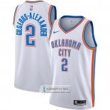 Camiseta Oklahoma City Thunder Shai Gilgeous-Alexander NO 2 Association Blanco