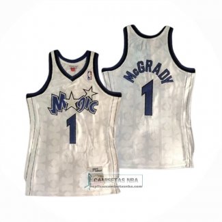 Camiseta Orlando Magic Tracy McGrady NO 1 Mitchell & Ness 2000-01 Blanco