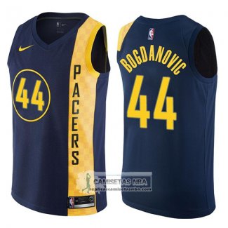 Camiseta Pacers Bojan Bogdanovic Ciudad 2017-18 Azul