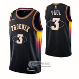 Camiseta Phoenix Suns Chris Paul 75th Anniversary 2022 Negro