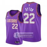 Camiseta Phoenix Suns Deandre Ayton Ciudad Edition Violeta