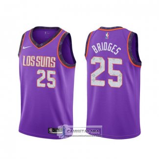 Camiseta Phoenix Suns Mikal Bridges Ciudad Violeta