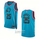 Camiseta Phoenix Suns Mikal Bridges NO 25 Ciudad 2022-23 Azul