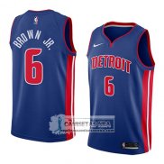 Camiseta Pistons Bruce Brown Jr. Icon 2018 Azul