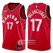 Camiseta Raptors Jonas Valanciunas Icon 2017-18 Rojo