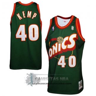 Camiseta Retro Supersonics Kemp Verde