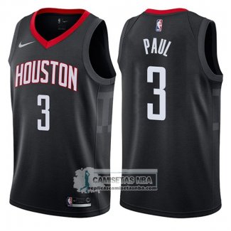 Camiseta Rockets Chris Paul Statement 2017-18 Negro