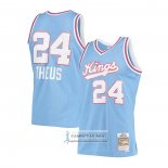 Camiseta Sacramento Kings Reggie Theus NO 24 Hardwood Classics 1985-86 Azul