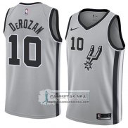 Camiseta San Antonio Spurs Demar Derozan Statement 2018 Gris