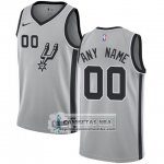 Camiseta San Antonio Spurs Personalizada 2017-18 Gris