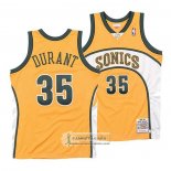 Camiseta Seattle SuperSonics Kevin Durant Mitchell & Ness 2007-08 Amarillo