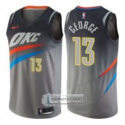 Camiseta Thunder Paul George Ciudad 2017-18 Gris