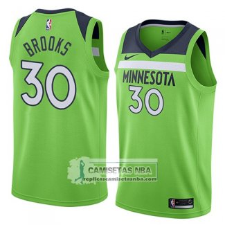 Camiseta Timberwolves Aaron Brooks Statement 2018 Verde