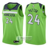 Camiseta Timberwolves Justin Patton Statement 2017-18 Verde