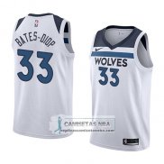 Camiseta Timberwolves Keita Bates-diop Association 2018 Blanco