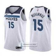 Camiseta Timberwolves Shabazz Muhammad Association 2017-18 Blanc