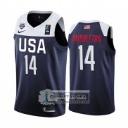 Camiseta USA Khris Middleton 2019 FIBA Basketball World Cup Azul