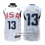 Camiseta Usa 2008 Paul Blanco