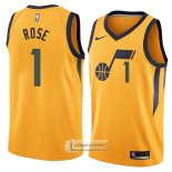 Camiseta Utah Jazz Derrick Rose Statement 2018 Amarillo