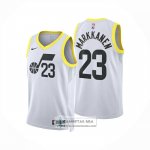 Camiseta Utah Jazz Lauri Markkanen NO 23 Association 2024-25 Blanco