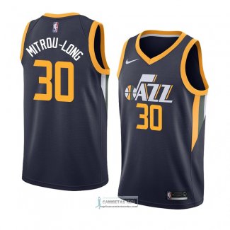 Camiseta Utah Jazz Naz Mitrou-Long Icon 2018 Azul