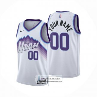 Camiseta Utah Jazz Personalizada Association 2025-26 Blanco