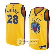 Camiseta Warriors Alfonzo Mckinnie Ciudad 2018-19 Amarillo