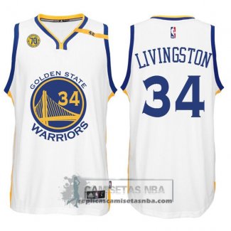 Camiseta Warriors Livingston Blanco