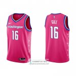 Camiseta Washington Wizards Anthony Gill NO 16 Ciudad 2022-23 Rosa