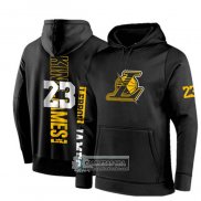 Sudaderas con Capucha Los Angeles Lakers LeBron James Negro3