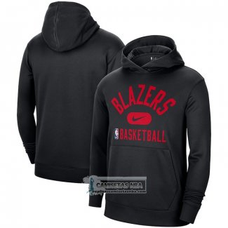 Sudaderas con Capucha Portland Trail Blazers Performance Practice 2021-22 Negro