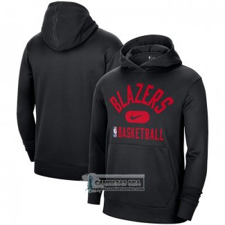 Sudaderas con Capucha Portland Trail Blazers Performance Practice 2021-22 Negro