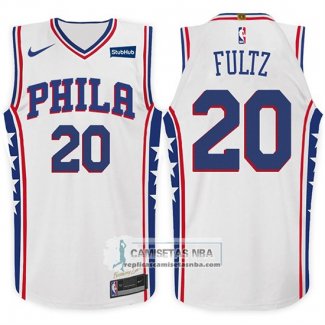 Camiseta 76ers Markelle Fultz 2017-18 Blanco