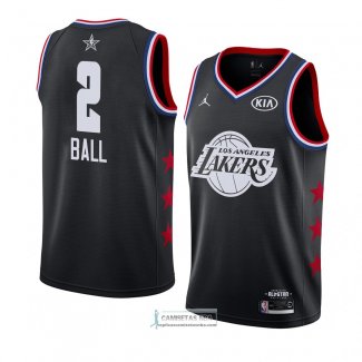 Camiseta All Star 2019 Los Angeles Lakers Lonzo Ball Negro