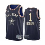 Camiseta All Star 2024 Phoenix Suns Devin Booker NO 1 Azul